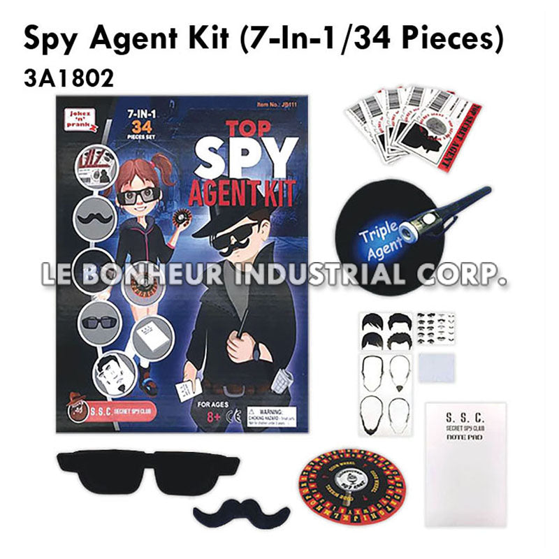 SPY Agent Kit (7-In-1/34 Pieces Set)