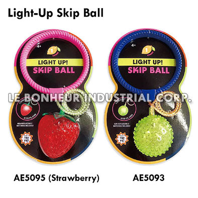 Light-Up Skip Ball (Strawberry)