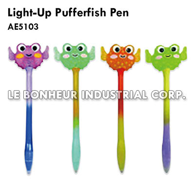 Light-Up Pufferfish Pen