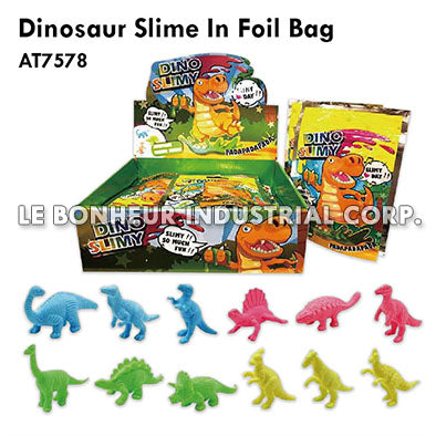 Dinosaur Slime In Foil Bag