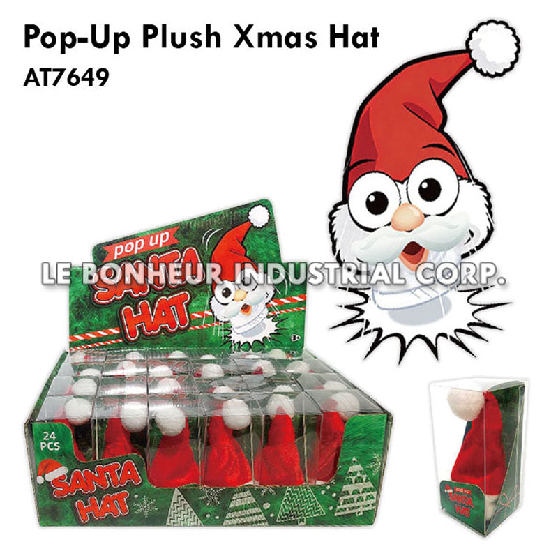 Pop-Up Plush Xmas Hat
