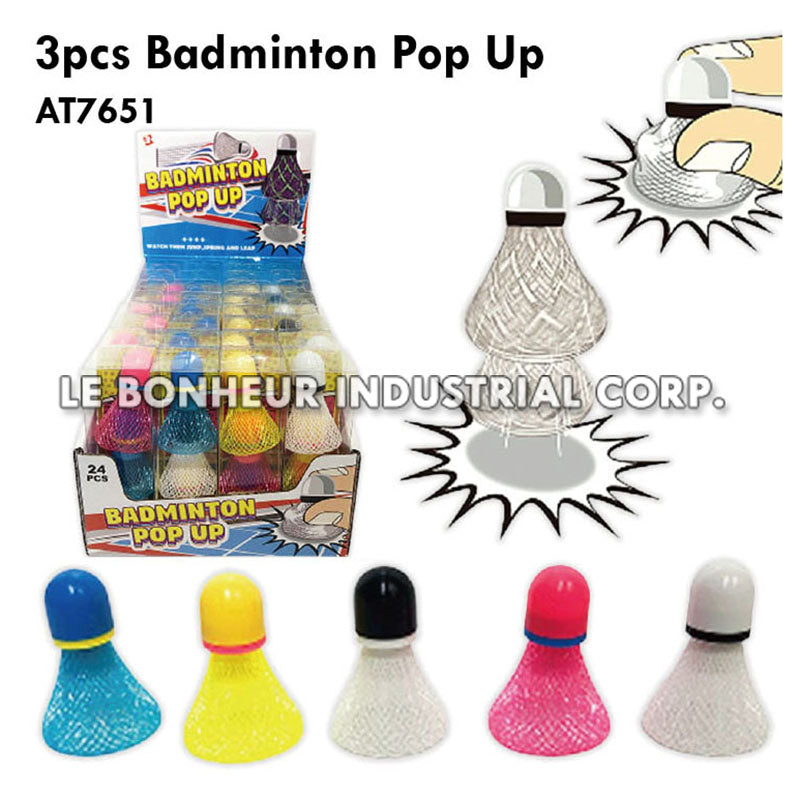 3pcs Badminton Pop Up