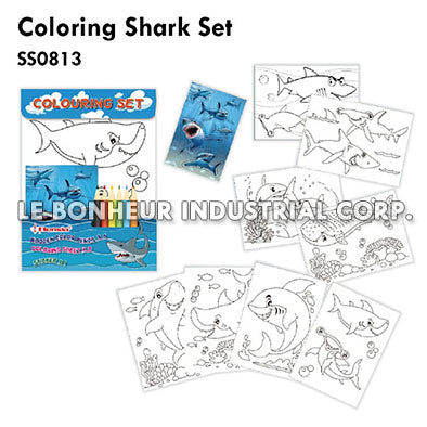 Coloring Shark Set