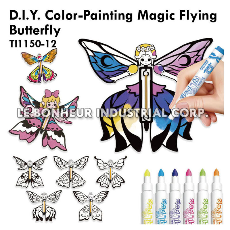 D.I.Y. Color-Painting Magic Flying Butterfly