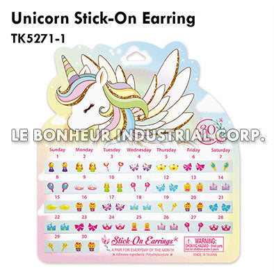 Unicorn Stick-On Earring