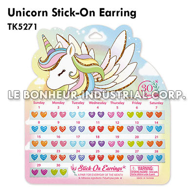 Unicorn Stick-On Earring