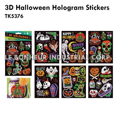 3D Halloween Hologram Stickers