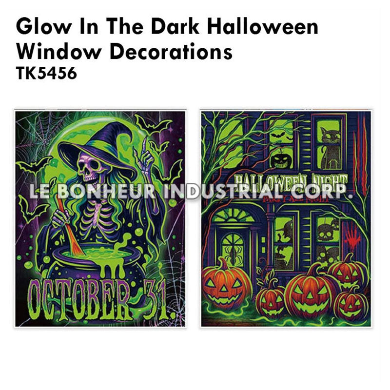 Glow In The Dark Halloween Window Decorations