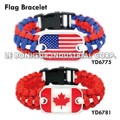 Canada Flag Bracelet