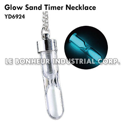 Glow Sand Timer Necklace