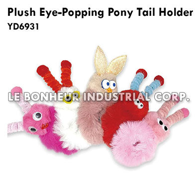 Plush Eye-Popping Pony Tail Holder