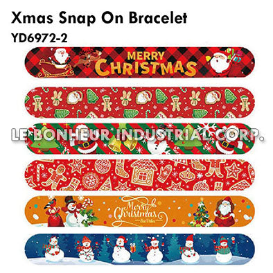 Xmas Snap On Bracelet