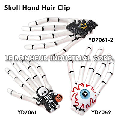 Skull Hand Hair Clip