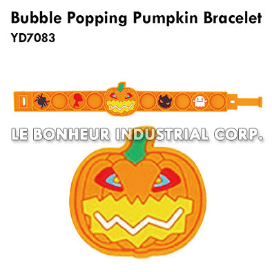 Bubble Popping Pumpkin Bracelet