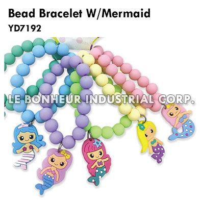 Bead Bracelet W/Mermaid