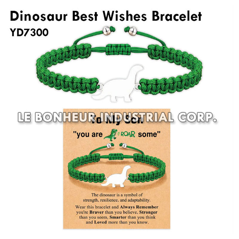 Dinosaur Best Wishes Bracelet