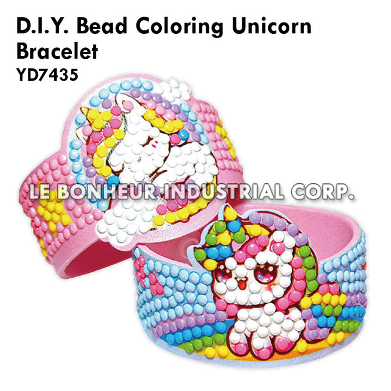 D.I.Y. Bead Coloring Unicorn Bracelet