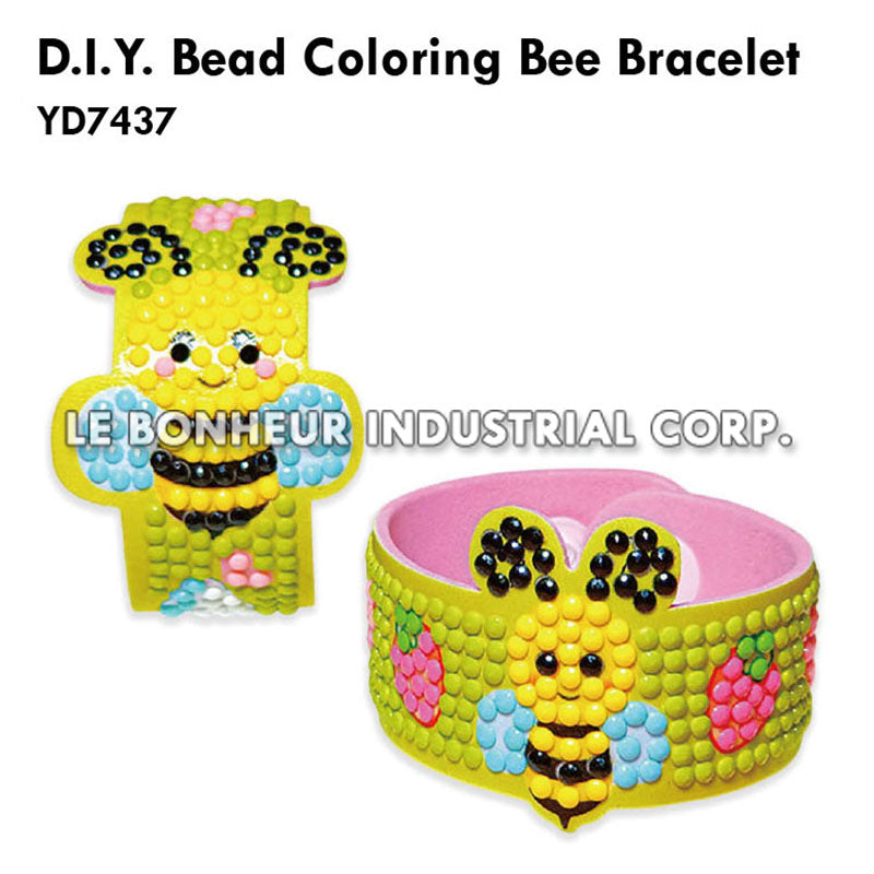 D.I.Y. Bead Coloring Bee Bracelet