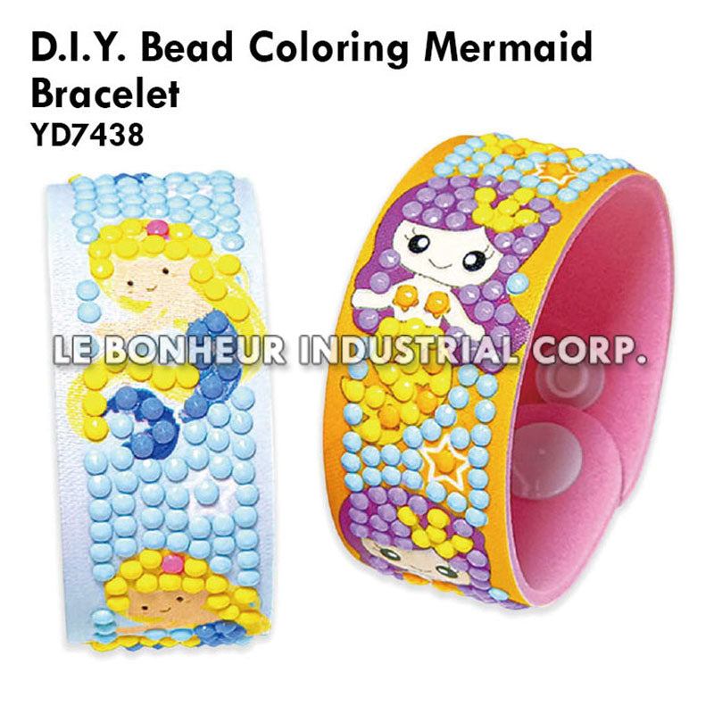 D.I.Y. Bead Coloring Mermaid Bracelet