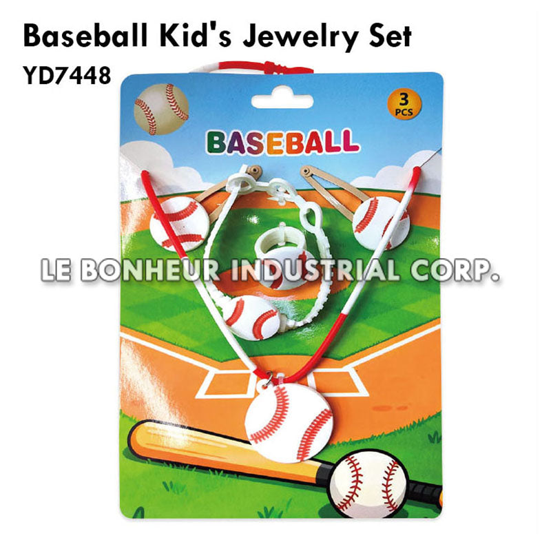 Baseball Kid's Jewelry Set