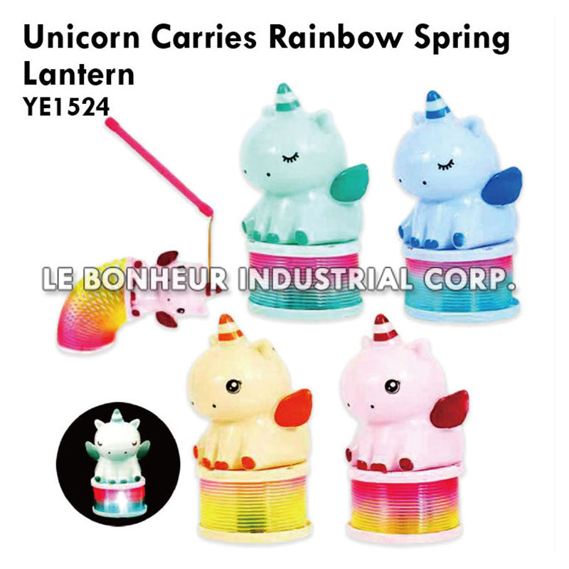 Unicorn Carries Rainbow Spring Lantern