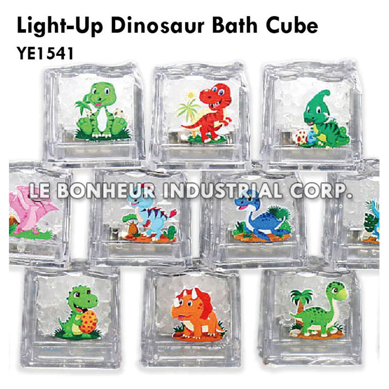 Light-Up Dinosaur Bath Cube