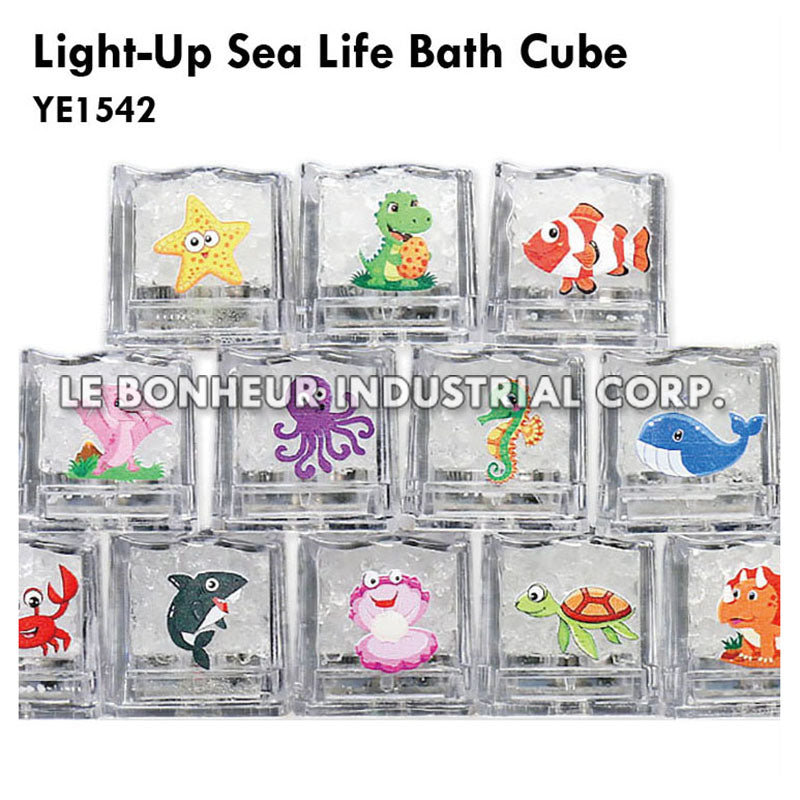 Light-Up Sea Life Bath Cube