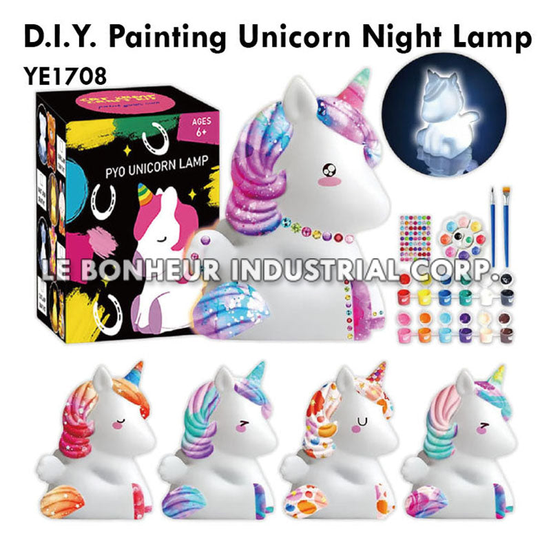 D.I.Y. Painting Unicorn Night Lamp