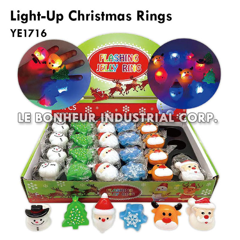 Light-Up Christmas Rings