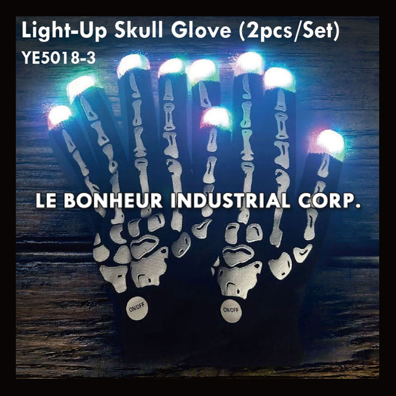 Light-Up Skull Glove (2pcs/Set)