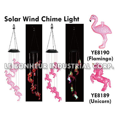 Flamingo Solar Wind Chime Light