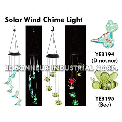 Bee Solar Wind Chime Light