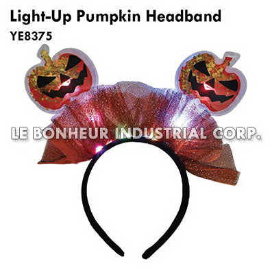 Light-Up Pumpkin Headband