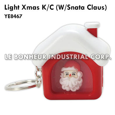 Light Xmas K/C (W/Snata Claus)