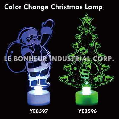 Acrylic Color Change Snata Claus Lamp
