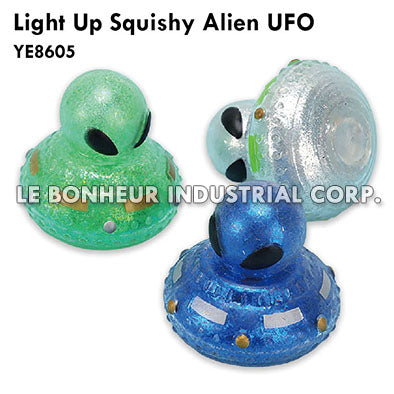 Light Up Squishy Alien UFO