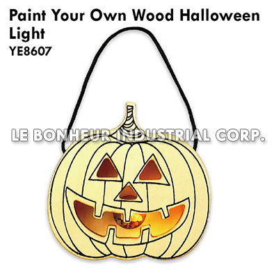 Paint Your Own Wood Halloween Light