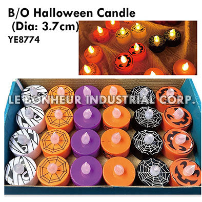 B/O Halloween Candle