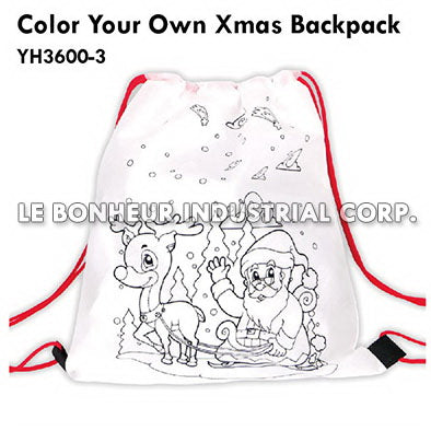 Color Your Own Xmas Backpack