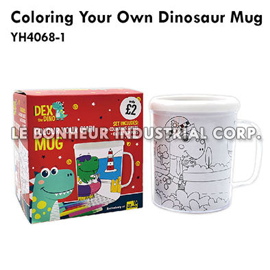 Coloring Your Own Dinosaur Mug