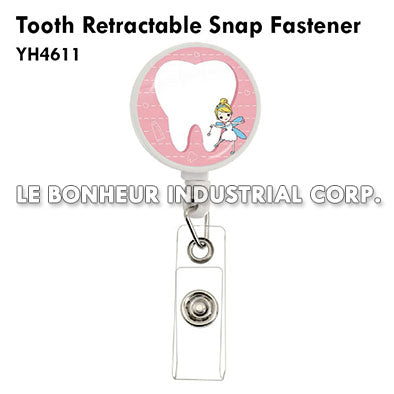 Tooth Retractable Snap Fastener
