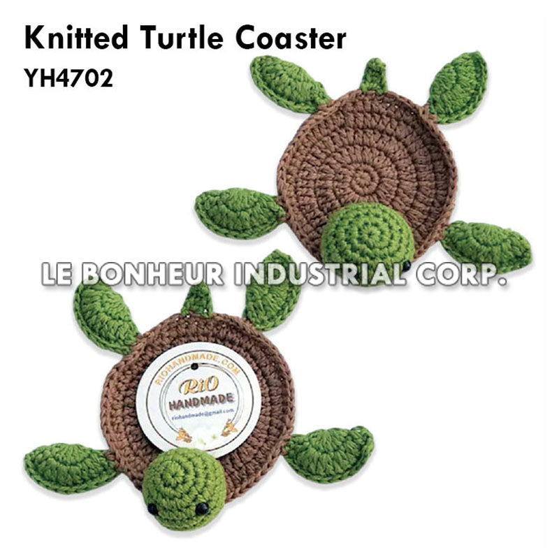 Knitted Turtle Coaster