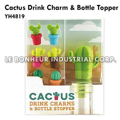 Cactus Drink Charm & Bottle Topper