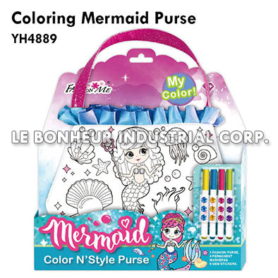 Coloring Mermaid Purse