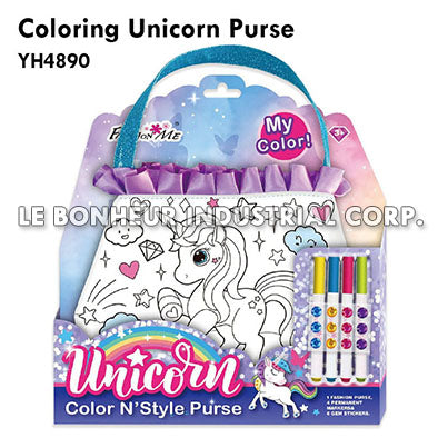 Coloring Unicorn Purse