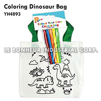 Coloring Dinosaur Bag