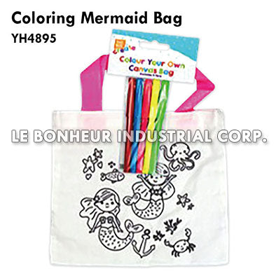 Coloring Mermaid Bag