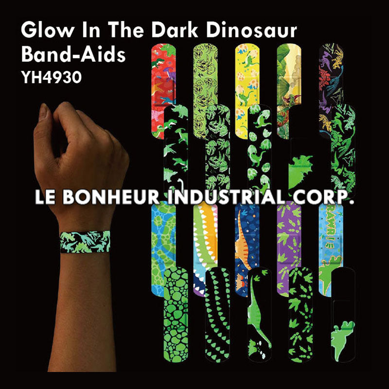 Glow In The Dark Dinosaur Band-Aids