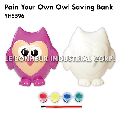 Pain Your Own Owl Saving Bank