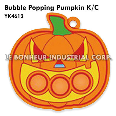 Bubble Popping Pumpkin K/C